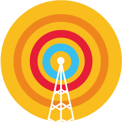 Vector de una torre de telecomunicaciones.