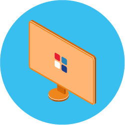 Vectorn de una pantalla de computadora
